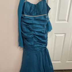 Emerald Blue Dress