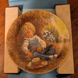Vintage 1980 Reco "Little Boy" Blue Mother Goose Series Collectible Plate 