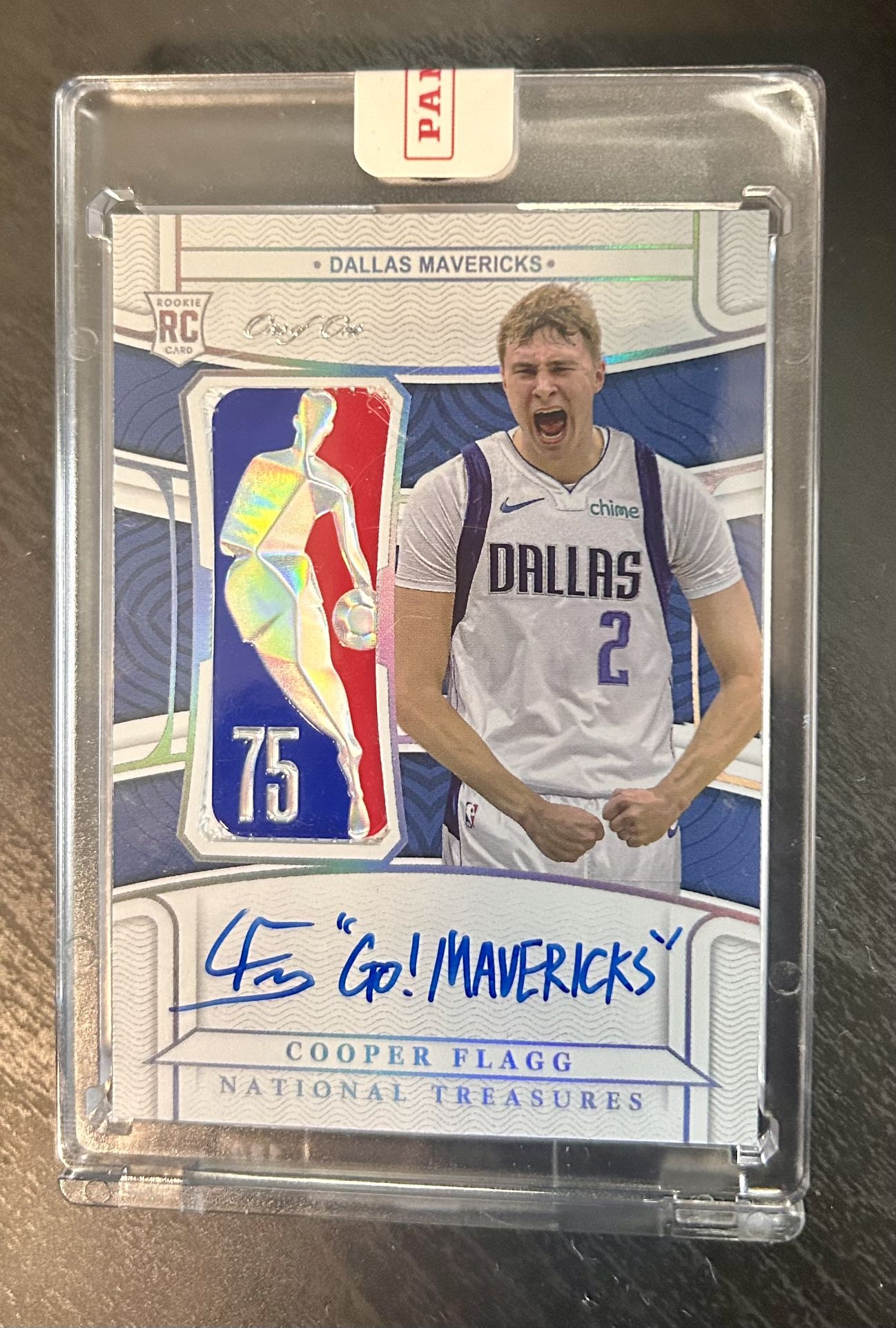 Panini National Treasures Cooper Flagg Logo Man