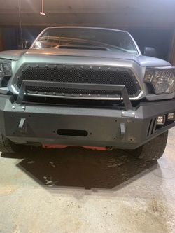 2012-2015 Toyota Tacoma OEM Hood And Custom Bumper