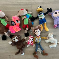 small stuffed animals plush toys disneyland monkey ty baby lamb donald duck moose llama cat bear