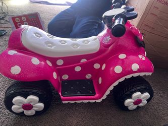 Minnie Mouse Battery-Powered Toddler Quad Ride-On – Works Great!