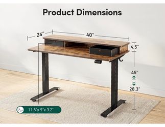 Electric standing desk