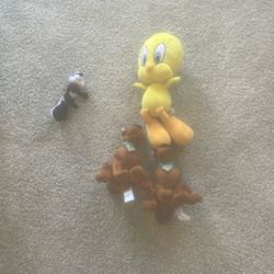 Old Cartoon Plush Toys 