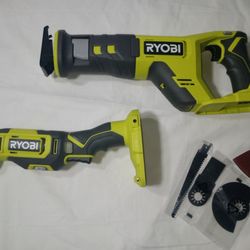 Ryobi ONE+ 18V Reciprocating Saw & Multi‑Tool PCL515 PCL430 NWOB