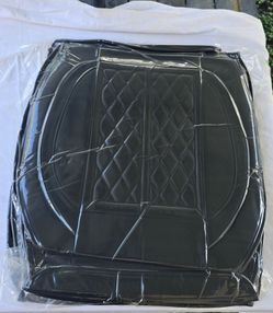 NEW Dodge Ram 1500, 2500, 3500 Front Seat Covers – Black Faux Leather