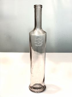 1890s Monogrammed Liqueur, Cordial or Fruit Syrup “Fifth” Bottle, ~25 oz., 13"