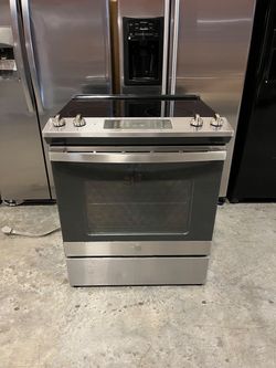 Whirlpool slide in glass top stove