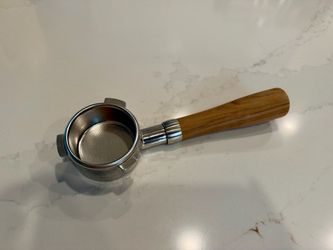 Crema Espresso Portafilter with Wood Handle