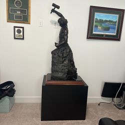 Bobbie Carlyle Self Made Man Bronze Sculpture 9/60 Signed Heavy Art Statue $28K