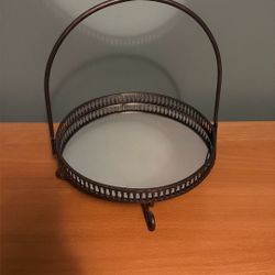 Tiered Mirrored Tray With Handle. Great For Displaying Perfumes!