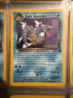 Pokemon Dark Gyarados Prerelease
