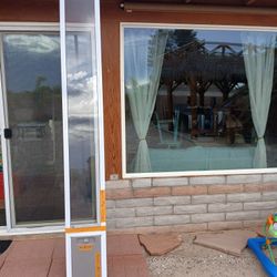 Big Brand New 96" Dog Door For Small Dog
