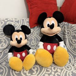 Disney Mickey mouse bundle one jumbo and one medium size New with tags