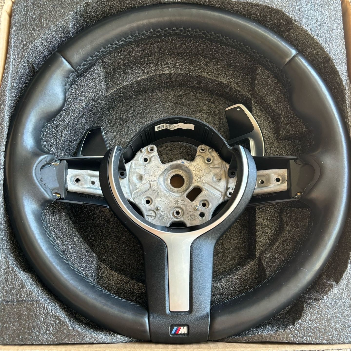 BMW F30 3 Series OEM M Sport Steering Wheel With Paddle Shifters. 