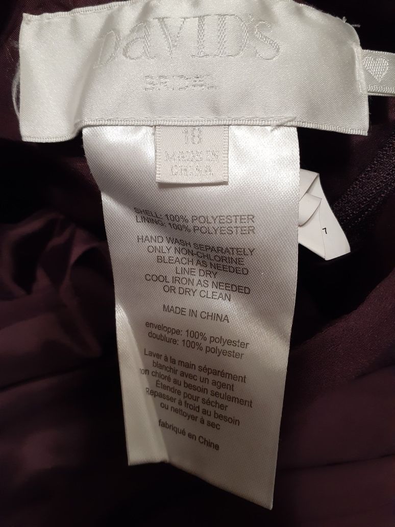 Plum Bridesmaid Dress from David\'s Bridal is available for purchase on au  PAY Market - Imported Goods Online Store Co.Ltd. | au PAY Market - Online  Shopping Site