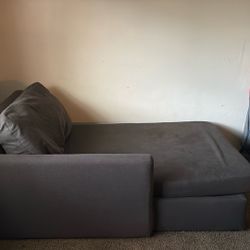 Long Dark Grey Couch