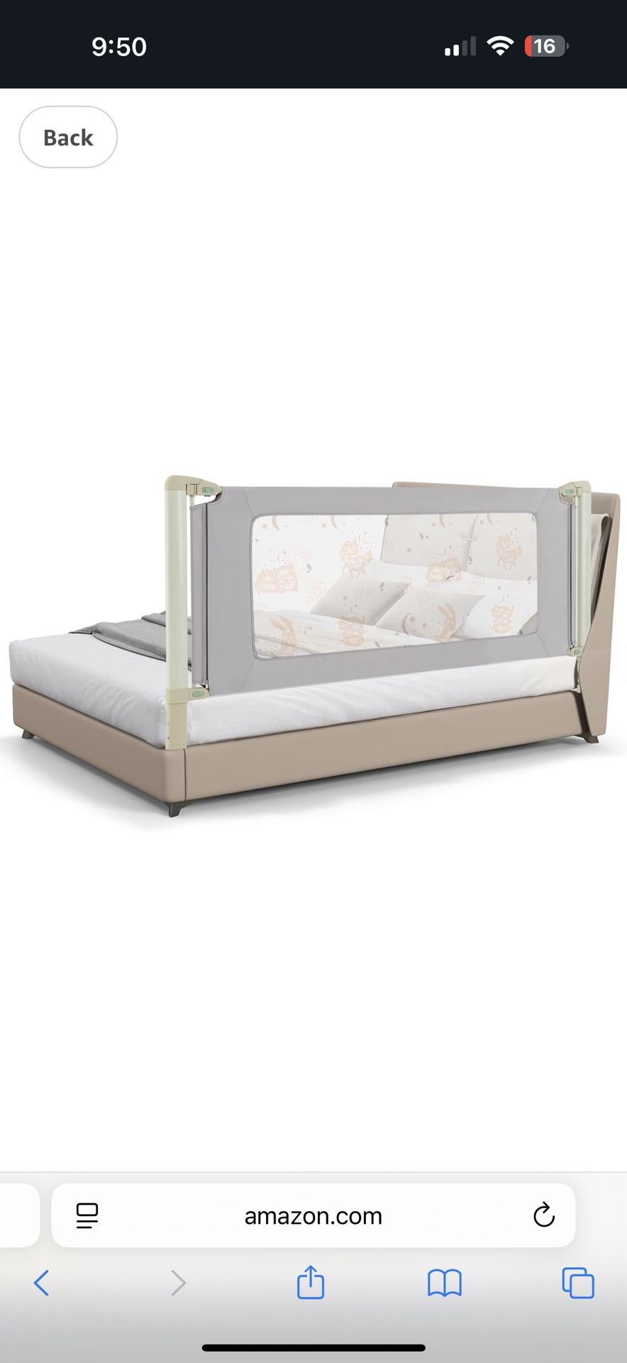 Bed Rail for Toddlers, 79" Vertical Lifting Extra Long Infants Safety Bed Side Rails with Double Lock,