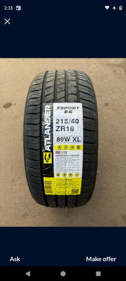 215/40/18 Brand New Tires