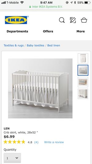 Ikea Crib Skirt New For Sale In Federal Way Wa Offerup