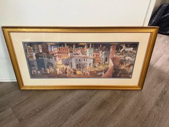 Effects of Good Government in the Countryside By Ambrogio Lorenzetti Print 39x20