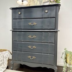 Shabby chic French highboy dresser