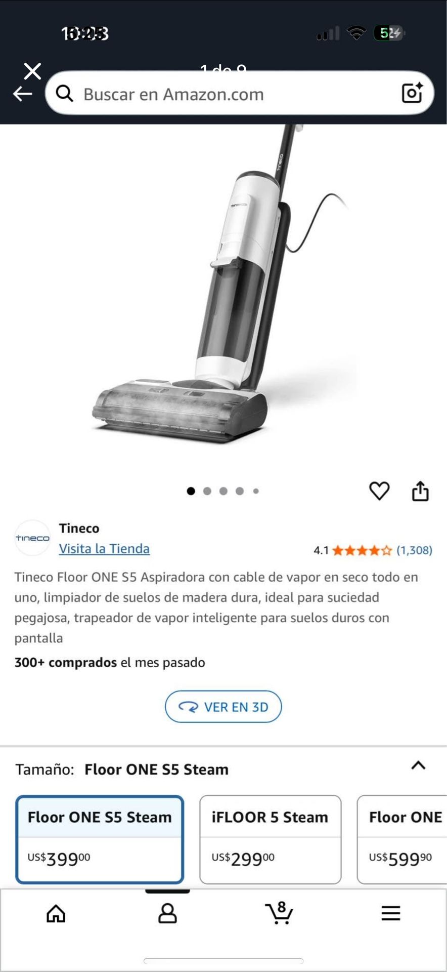 Tineco ONE S5 steam