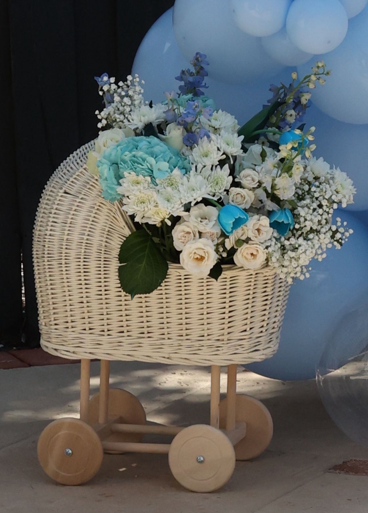 Baby shower stroller Cart Decoration