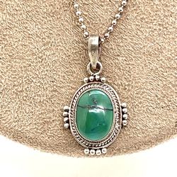 Sterling Turquoise Necklace
