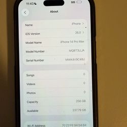 iPhone 14 Pro Max 256GB