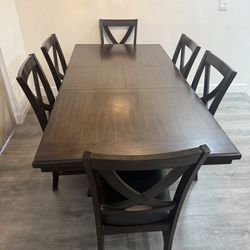 Dining Table With Six Chairs