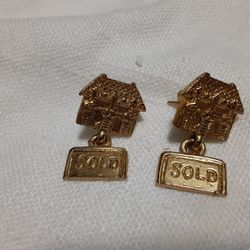 Real-estate Pirced Earrings 