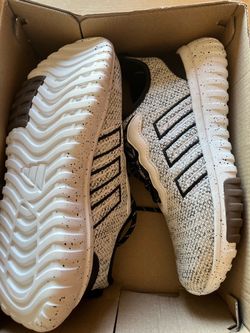Adidas Knit Sneakers White Black Speckle