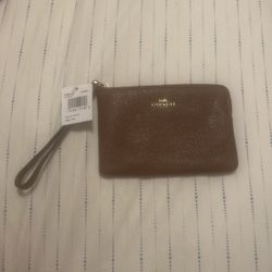 Coach brown wallet/clutch