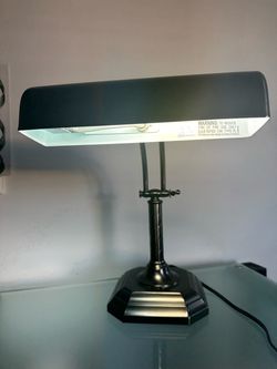 Black Banker's Desk Lamp vintage heavy
