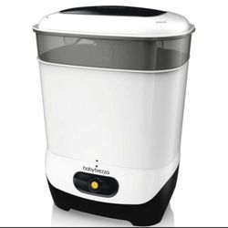 Baby Brezza 4 in 1 Bottle Sterilizer Largest Capacity Electric Steam Sterilization Pacifiers, Breast Pump Parts Sterilizing for All Bottles 