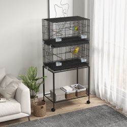 The stand and wheels make it easy to move, and the storage shelf and removable tray add practicality