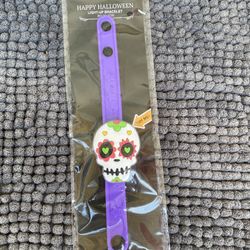 Dia De Los Muertos Sugar Skull Light Up Bracelet 