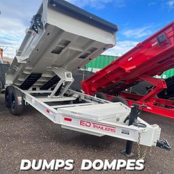 Dump Trailer Bobcat Excavator Trash Dompe Traila 