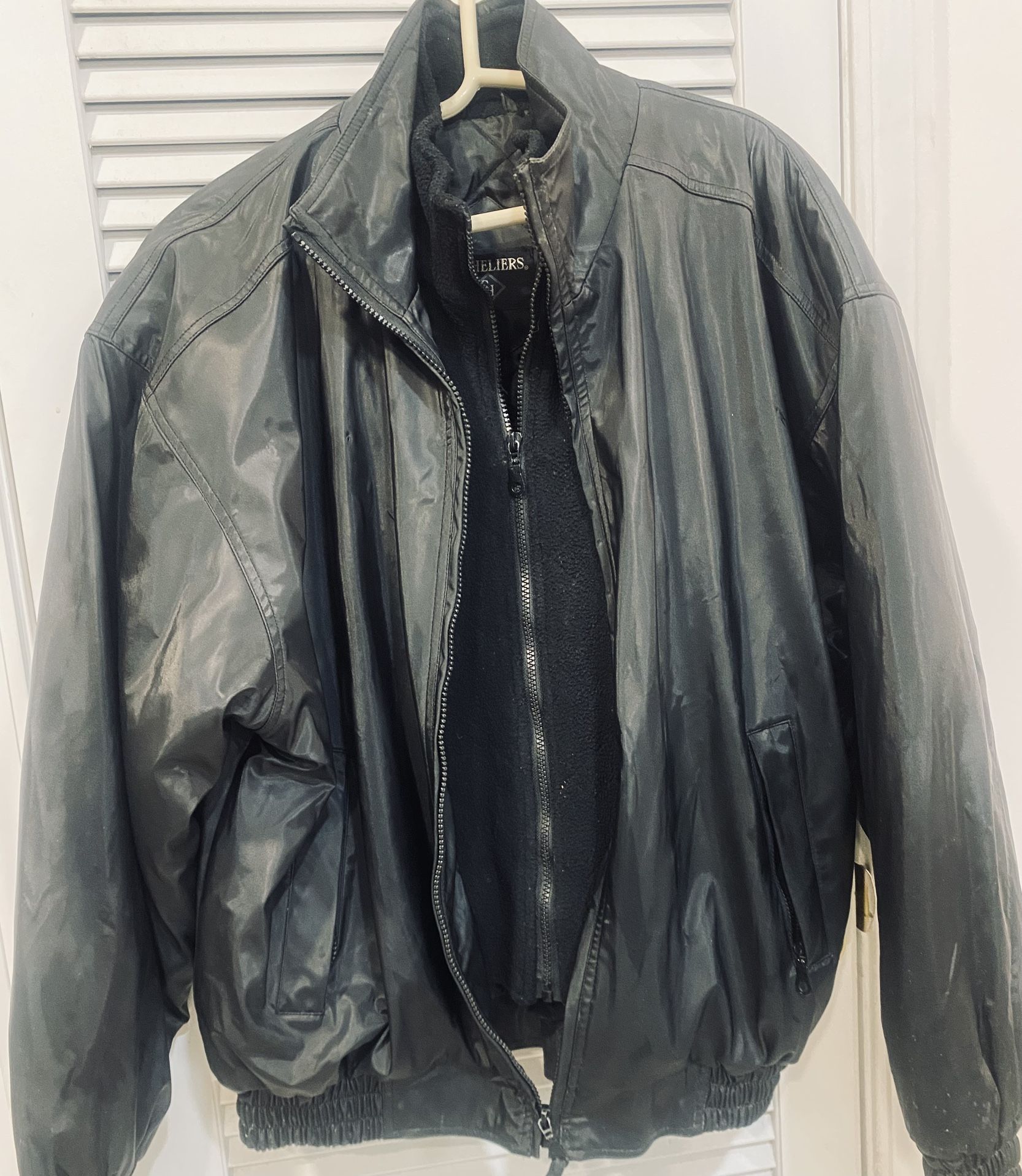 Men's Black St.  Heliers Bomber Jacket - Excellent Condition!
