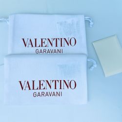 Valentino Garavani Authentic Shoe Dust Bags, Care Cards & Envelope Set