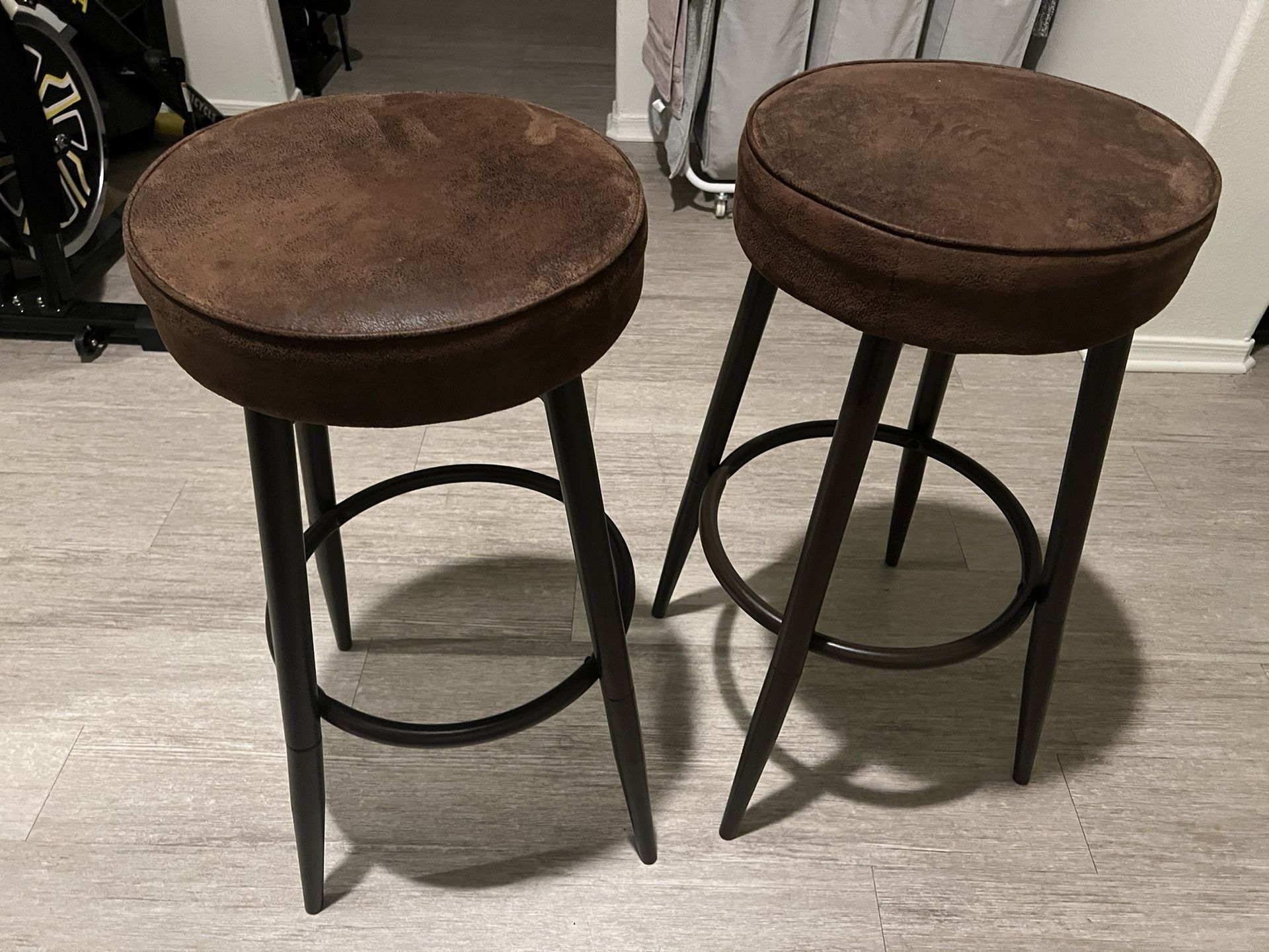 Swivel Chocolate Counter Stools (24”-29”)