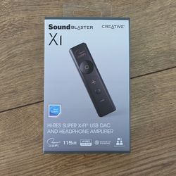 CREATIVE Sound Blaster X1 Hi-res Super X-Fi External USB DAC and Headphone Amplifier