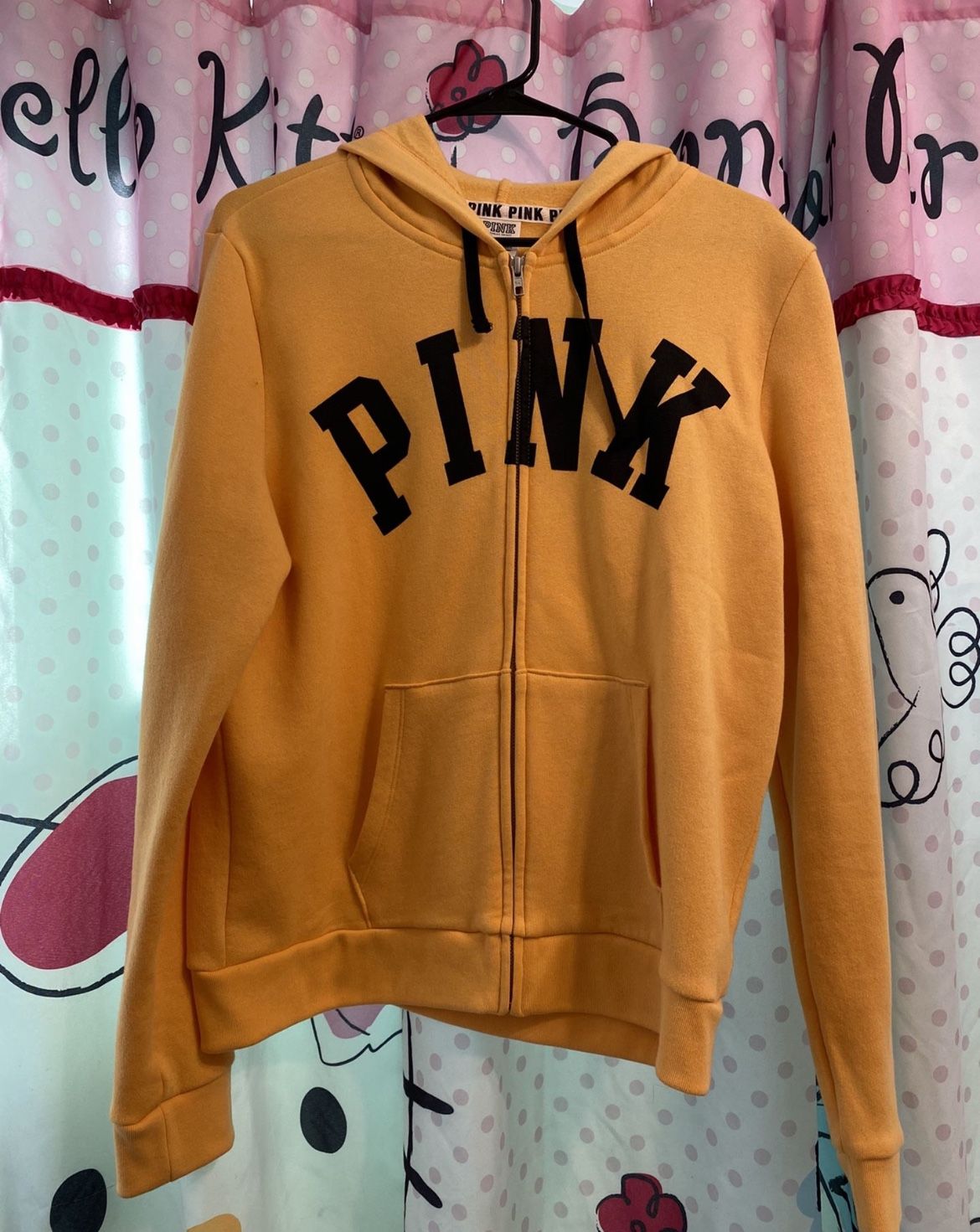 Pink Hoodie Yellow/Mustard