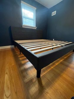 King upholstered bed frame