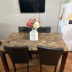 Marble Table With Chairs