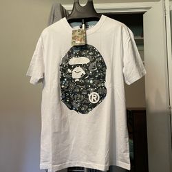 White Bape Space Camo T-shirt
