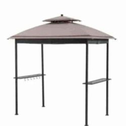 grill gazebo 5x8 ft sunjoy brown 