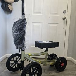 BlessReach Knee Scooter, Disc Brakes, Knee Walker, All Terrain Foldable Knee Scooter Walker