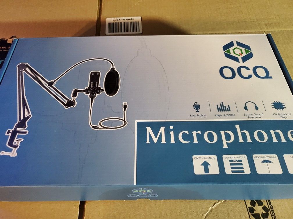 Usb Streaming Podcast Microphone Kit Condenser Mic